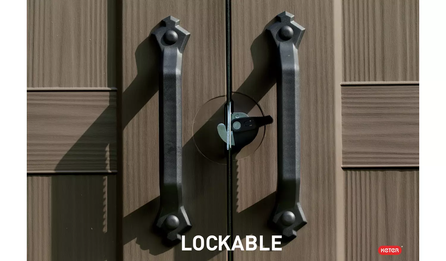 Keter Factor Apex Garden Storage Shed 8 x 6ft – Beige/Brown